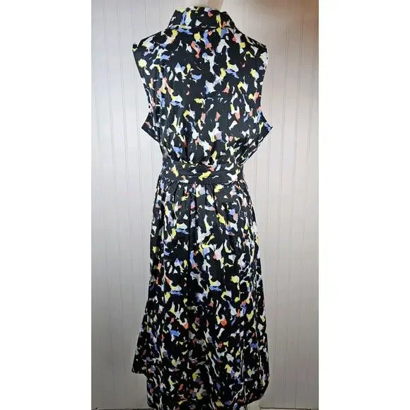 Jason Wu Confetti Print Sleeveless Dress Fit & Flare Dress Women's Size L New - Picture 5 of 8